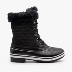 Forever Fur Cuff Quilted Snow Boots 11 Forever Fur Cuff Quilted Snow Boots