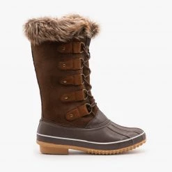 Weeboo Newest Arrivals Fur Cuffed Duck Snow Boots FINAL SALE