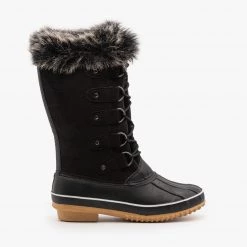 Weeboo Newest Arrivals Fur Cuffed Duck Snow Boots FINAL SALE