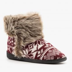 Via Pinky Fur Cuffed Sweater Booties Newest Arrivals