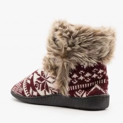 Via Pinky Fur Cuffed Sweater Booties Newest Arrivals