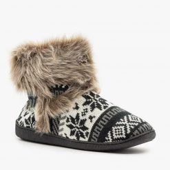 Via Pinky Fur Cuffed Sweater Booties Newest Arrivals