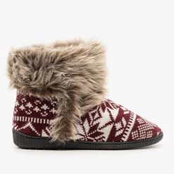 Via Pinky Fur Cuffed Sweater Booties Newest Arrivals