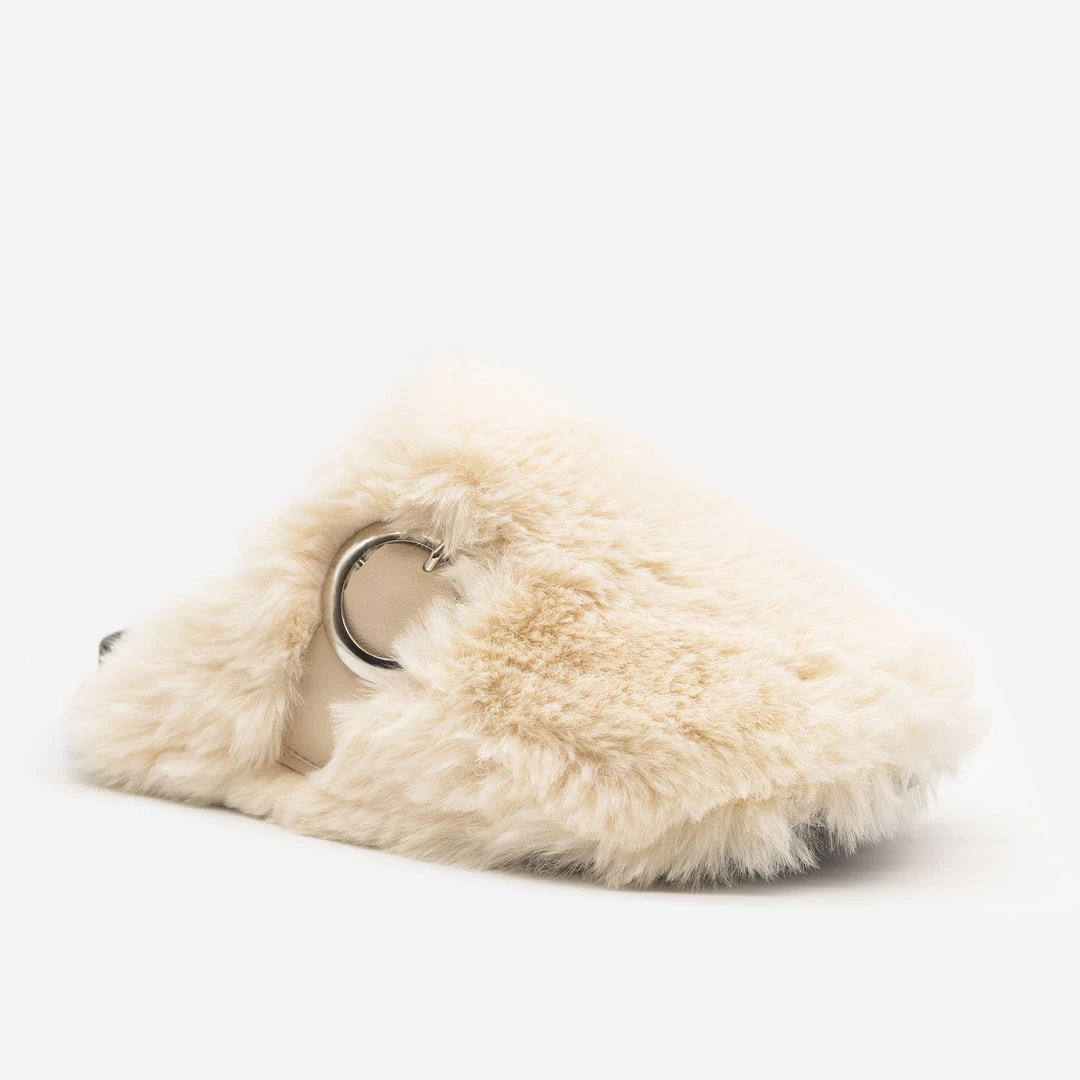 H2K Shoes Furry Buckled Slippers 11 H2K Shoes Furry Buckled Slippers