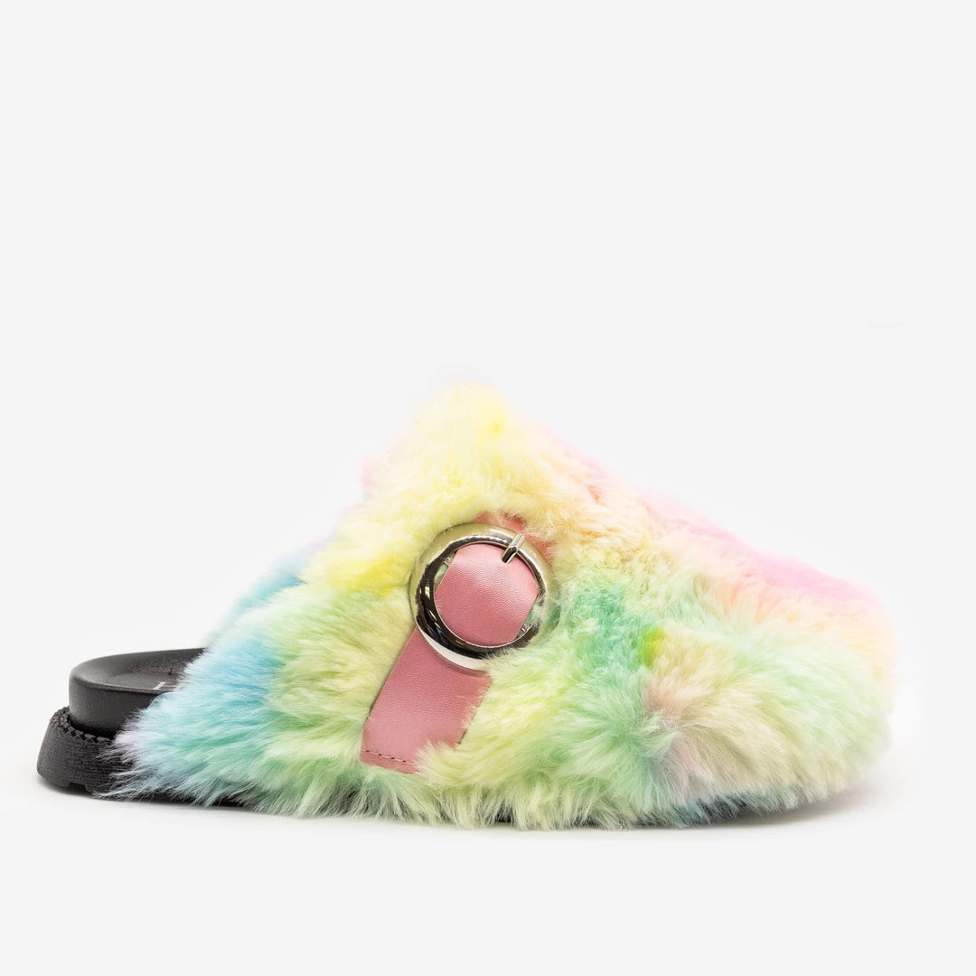 H2K Shoes Furry Buckled Slippers 1 H2K Shoes Furry Buckled Slippers