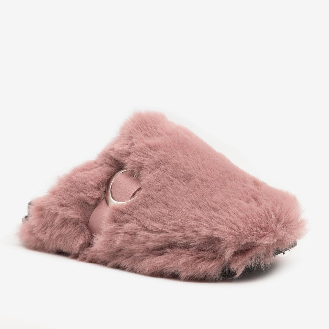 H2K Shoes Furry Buckled Slippers 5 H2K Shoes Furry Buckled Slippers