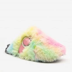 H2K Shoes Furry Buckled Slippers 14 H2K Shoes Furry Buckled Slippers