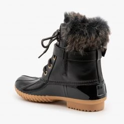 Nature Breeze Newest Arrivals Furry Cuff Duck Boots