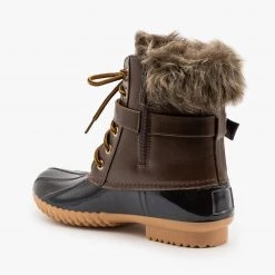 Nature Breeze Newest Arrivals Furry Cuff Duck Boots