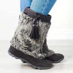 Soda Shoes Furry Mid-Calf Boots Newest Arrivals