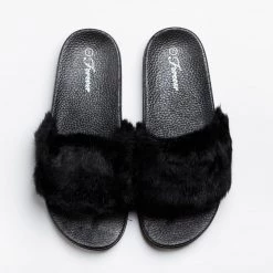 Forever Fuzzy Fashion Slides