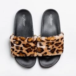 Forever Fuzzy Fashion Slides