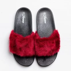 Forever Fuzzy Fashion Slides