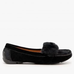 Forever Fuzzy Velvet Loafer Flats Newest Arrivals