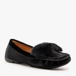 Forever Fuzzy Velvet Loafer Flats Newest Arrivals