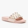 Soho Girls Gem Studded Silky Slides