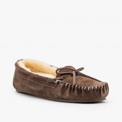 Glister Newest Arrivals Genuine Leather + Sheepskin Moccasin Flats