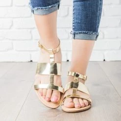 Dollhouse Shoes Newest Arrivals Geo Faux Leather Sandals