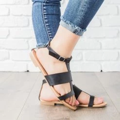 Dollhouse Shoes Newest Arrivals Geo Faux Leather Sandals