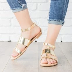 Dollhouse Shoes Newest Arrivals Geo Faux Leather Sandals