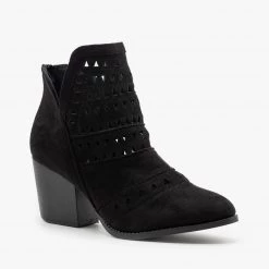 Nature Breeze Newest Arrivals Geometric Laser Cut Ankle Booties 11 Nature Breeze Newest Arrivals Geometric Laser Cut Ankle Booties