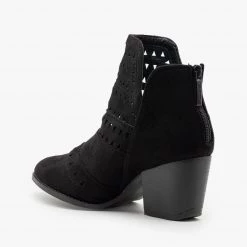 Nature Breeze Newest Arrivals Geometric Laser Cut Ankle Booties 12 Nature Breeze Newest Arrivals Geometric Laser Cut Ankle Booties