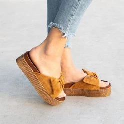 Forever Girly Bow Espadrille Platform