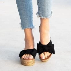 Forever Girly Bow Espadrille Platform