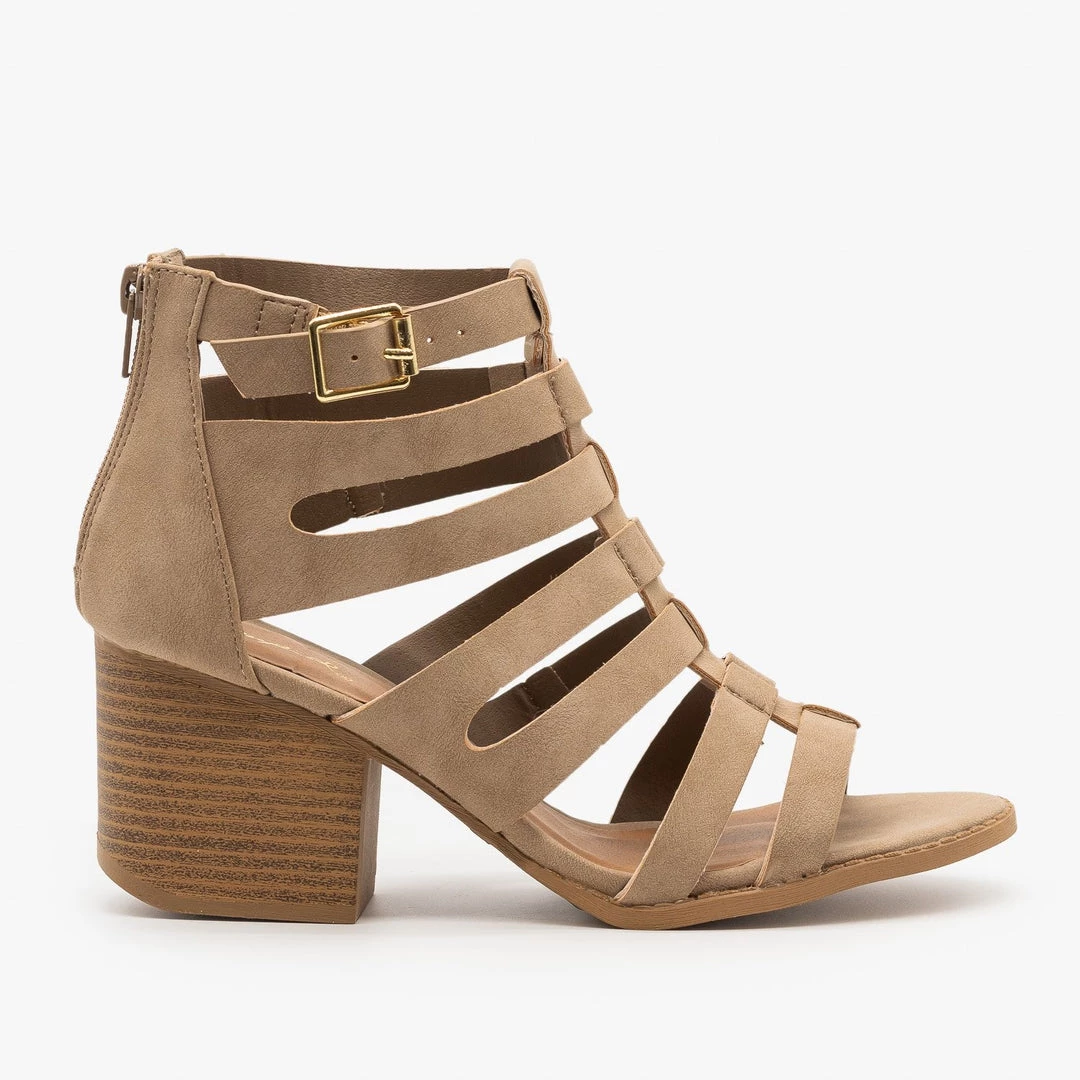 Qupid Shoes Gladiator Chunky Heels Newest Arrivals 1 Qupid Shoes Gladiator Chunky Heels Newest Arrivals