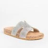 Soho Girls Newest Arrivals Glam Cutout Comfy Cork Slides