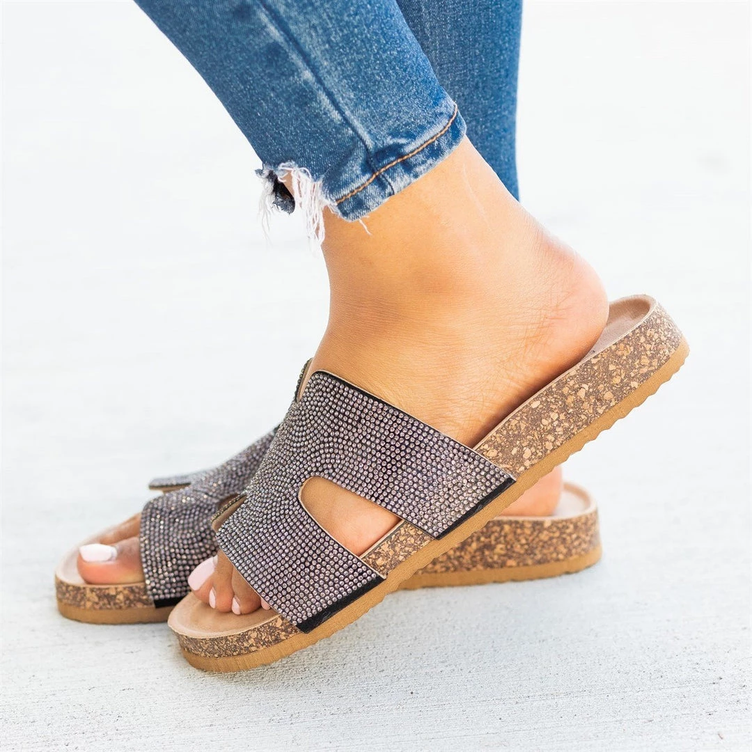 Soho Girls Newest Arrivals Glam Cutout Comfy Cork Slides 9 Soho Girls Newest Arrivals Glam Cutout Comfy Cork Slides