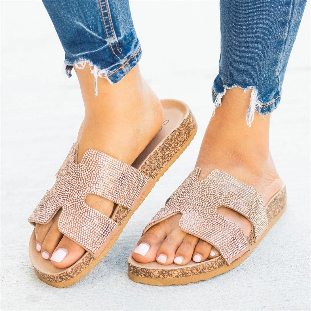 Soho Girls Newest Arrivals Glam Cutout Comfy Cork Slides 7 Soho Girls Newest Arrivals Glam Cutout Comfy Cork Slides