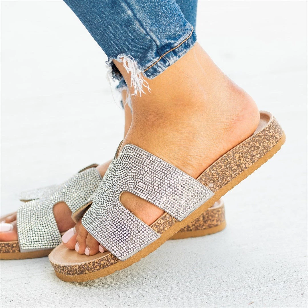 Soho Girls Newest Arrivals Glam Cutout Comfy Cork Slides 5 Soho Girls Newest Arrivals Glam Cutout Comfy Cork Slides