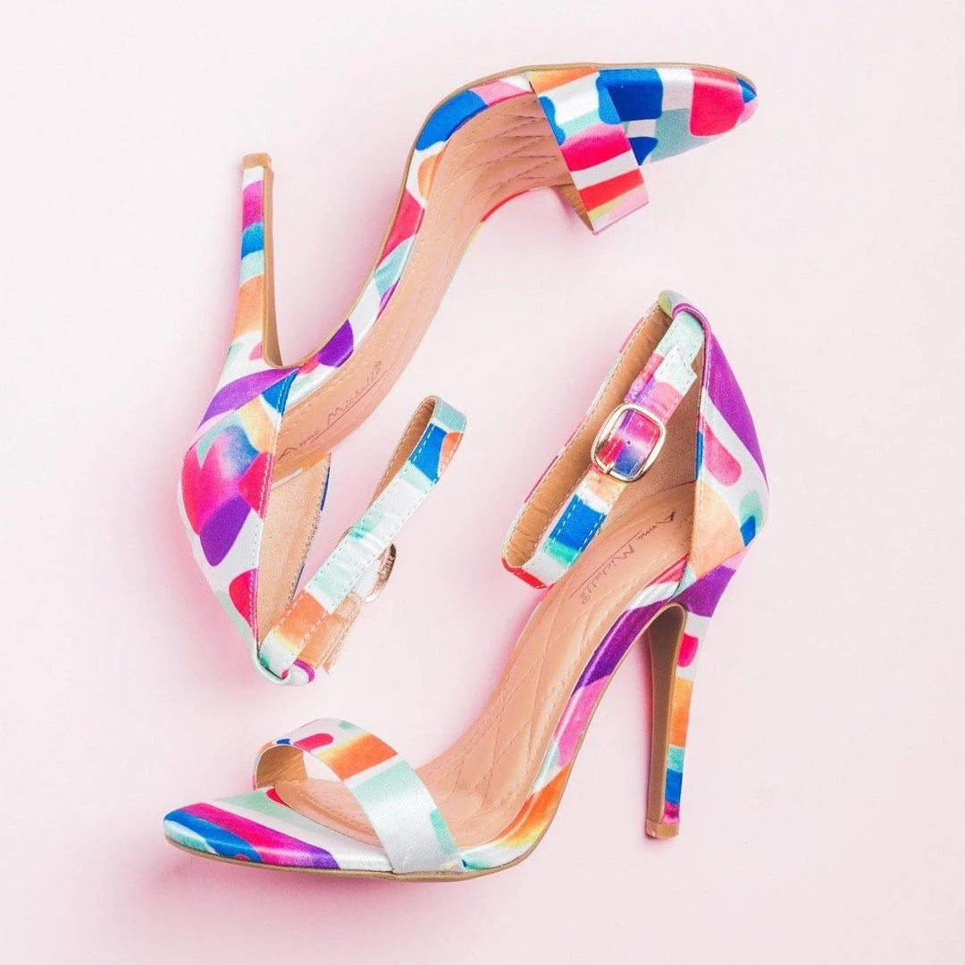 Anne Michelle Glam Patterned High Heels 3 Anne Michelle Glam Patterned High Heels