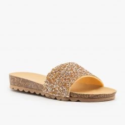 Forever Glitter Cork Slides Newest Arrivals