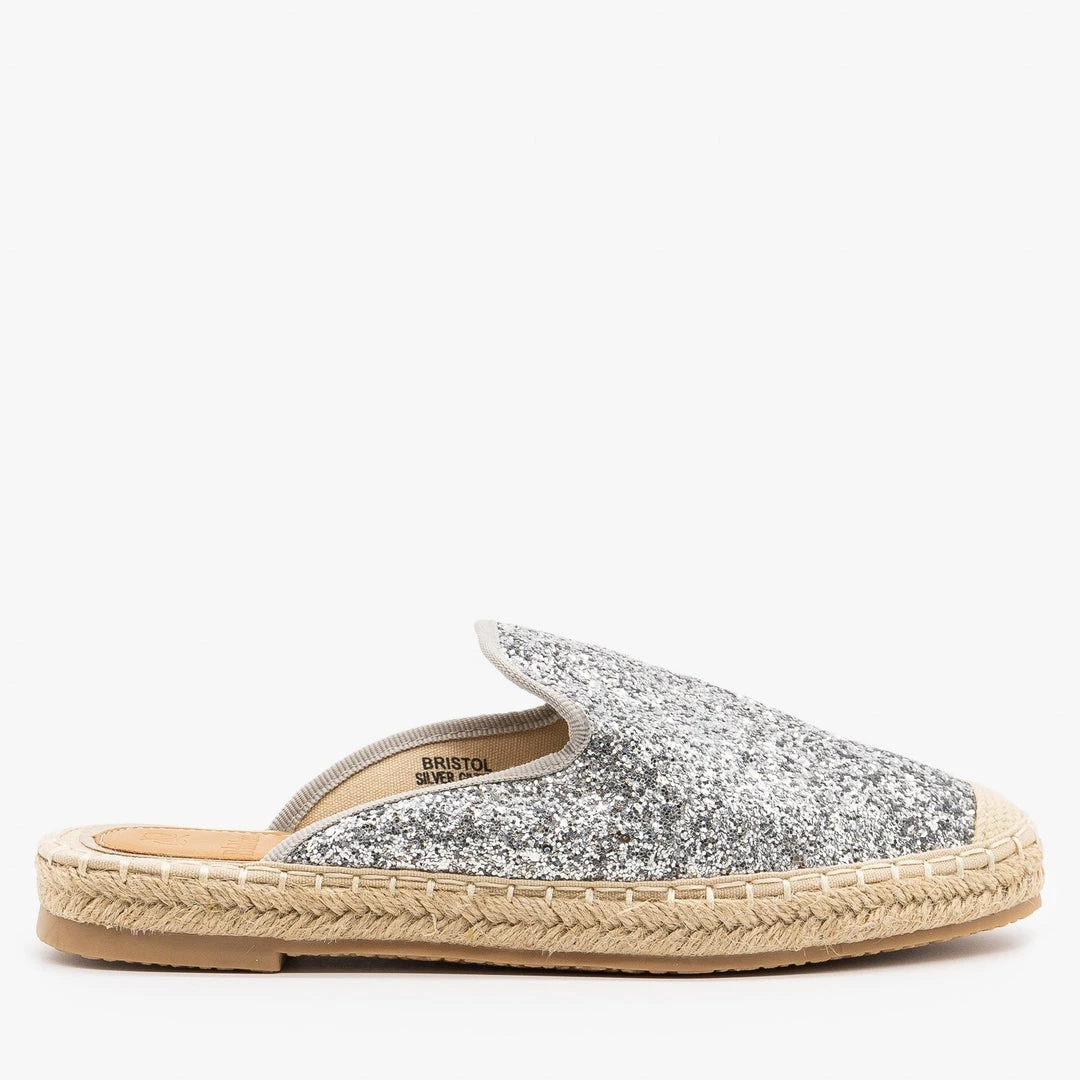 Bella Marie Glitter Espadrille Mules 4 Bella Marie Glitter Espadrille Mules