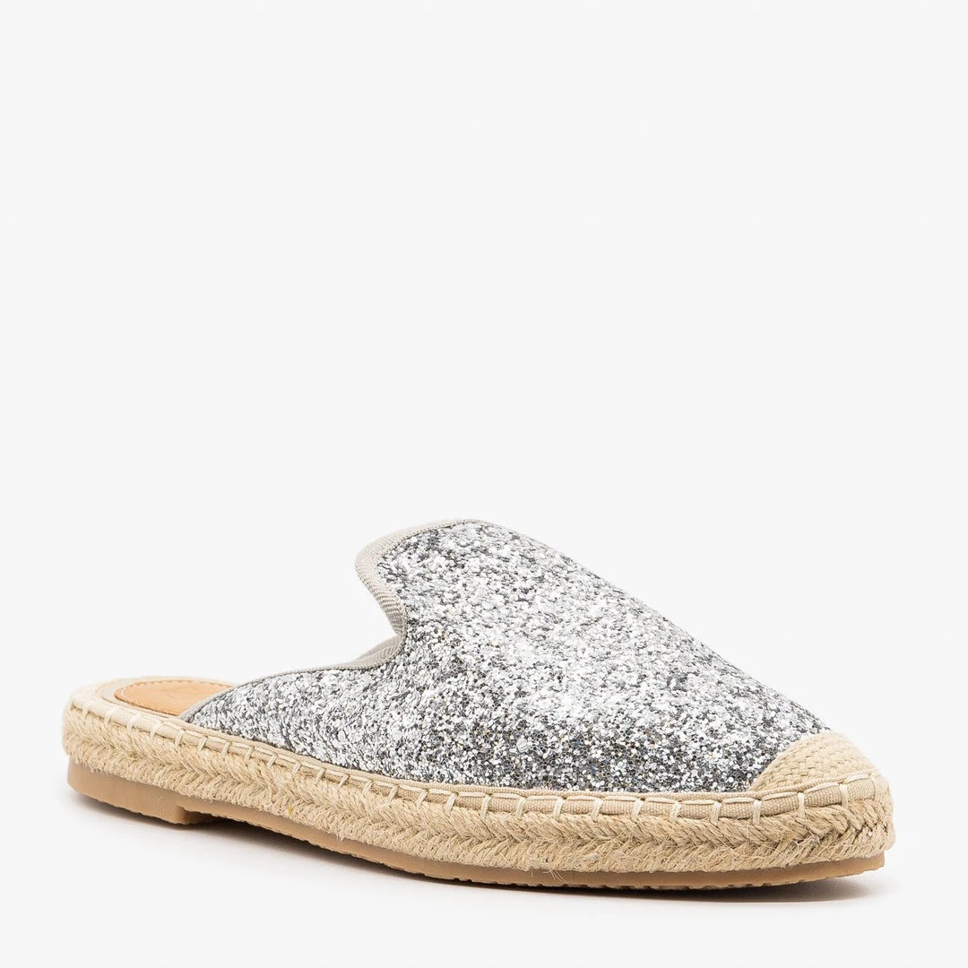Bella Marie Glitter Espadrille Mules 5 Bella Marie Glitter Espadrille Mules