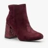 Nature Breeze Glitter Heel Booties Newest Arrivals