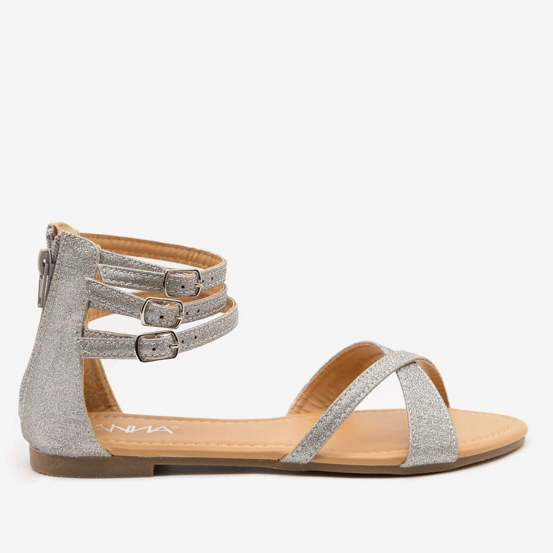 Anna Shoes Newest Arrivals Glittery Cuffed Ankle Sandals 4 Anna Shoes Newest Arrivals Glittery Cuffed Ankle Sandals