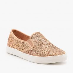 Mata Newest Arrivals Glittery Slip-On Sneakers