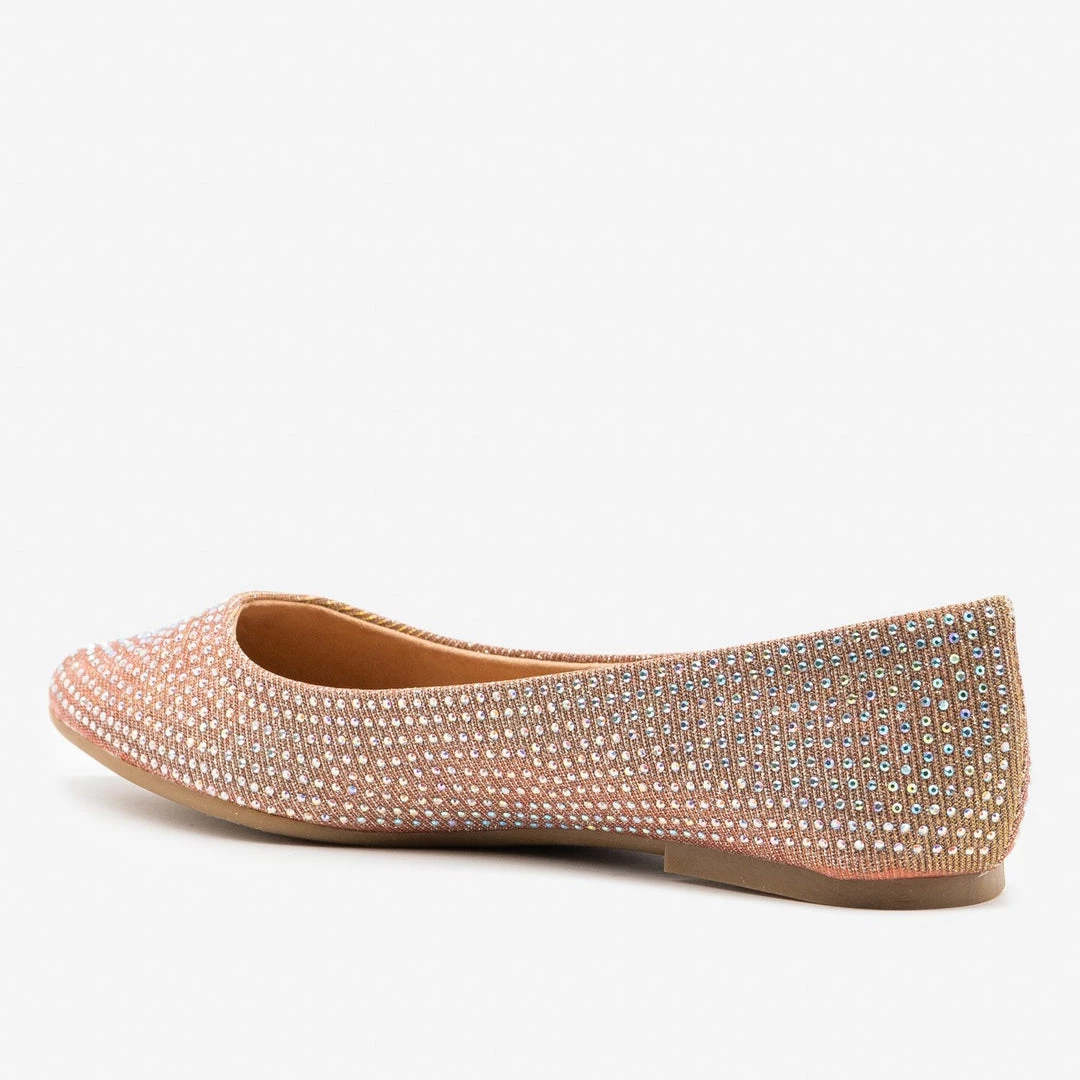 Bamboo Shoes Glitzy Almond Toe Flats 3 Bamboo Shoes Glitzy Almond Toe Flats