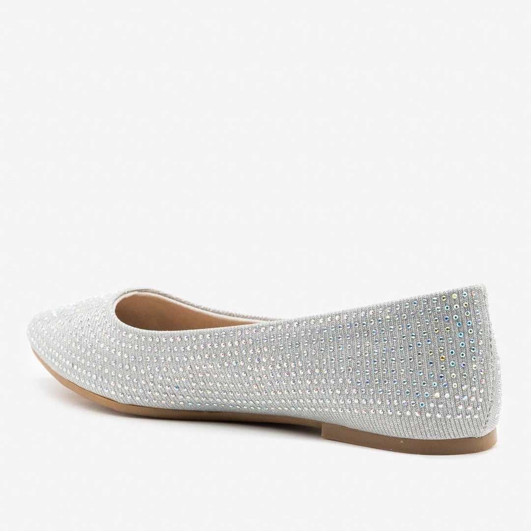 Bamboo Shoes Glitzy Almond Toe Flats 12 Bamboo Shoes Glitzy Almond Toe Flats