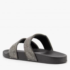 Bamboo Shoes Newest Arrivals Glitzy Rhinestone Slides