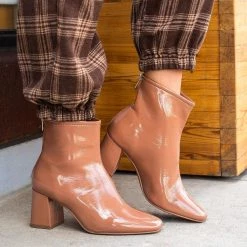 Delicious Shoes Glossy Fashion Booties 5 Delicious Shoes Glossy Fashion Booties