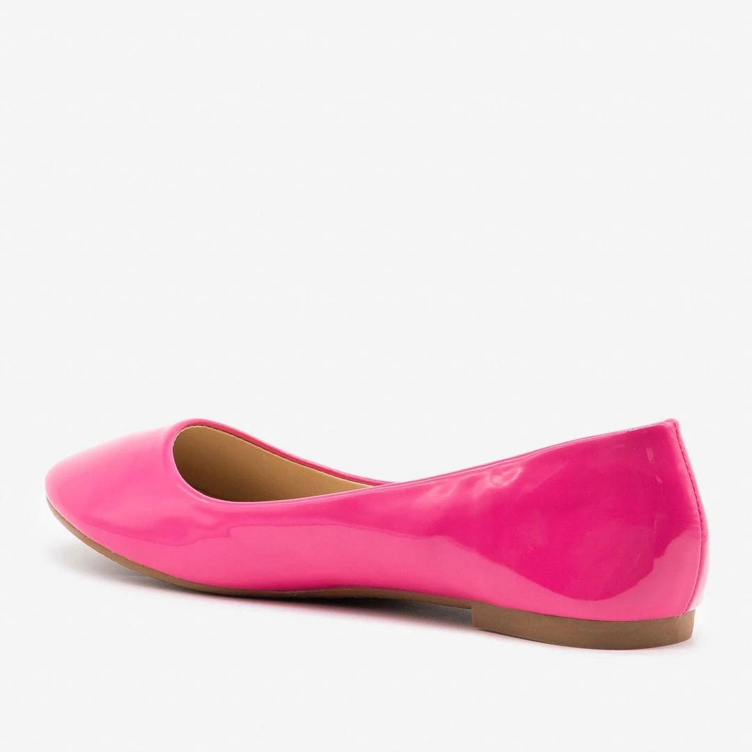 Bella Marie Glossy Magenta Ballet Flats 3 Bella Marie Glossy Magenta Ballet Flats
