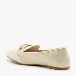 Bamboo Shoes Newest Arrivals Gold Bar Accented Loafers