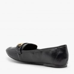 Bamboo Shoes Newest Arrivals Gold Bar Accented Loafers