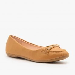 Forever Newest Arrivals Gold Bracket Accented Flats