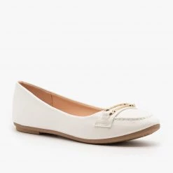 Forever Newest Arrivals Gold Bracket Accented Flats