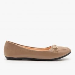 Forever Newest Arrivals Gold Bracket Accented Flats